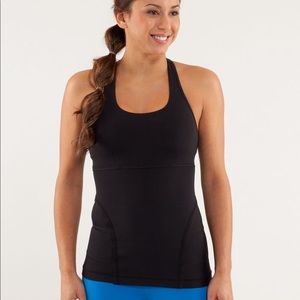 Lululemon Black Power Up Razor Back Tank Top